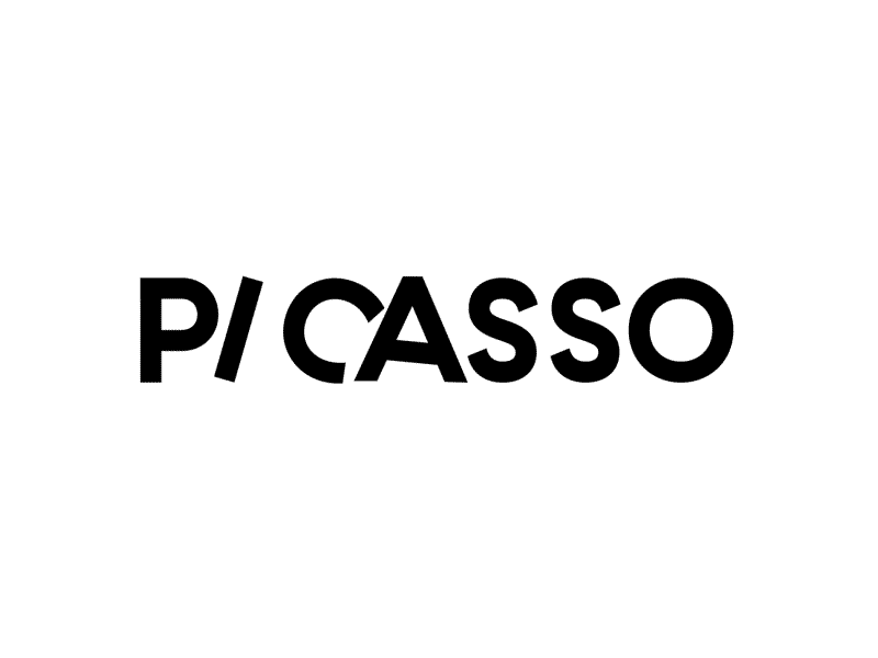 Picasso exhibition loop motion text