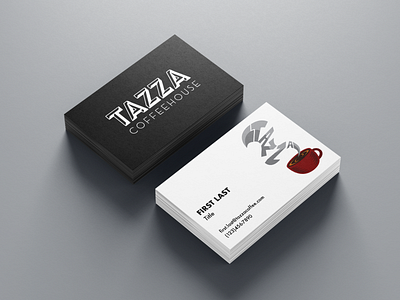 TAZZA Coffeehouse Business Cards