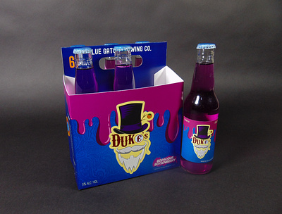 Duke's: Bodacious Boysenberry branding design graphic design package design