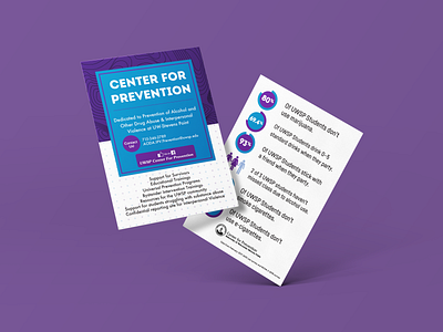 Center for Prevention Handout branding design graphic design