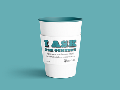 UWSP Center for Prevention Coffee Sleeve branding design graphic design