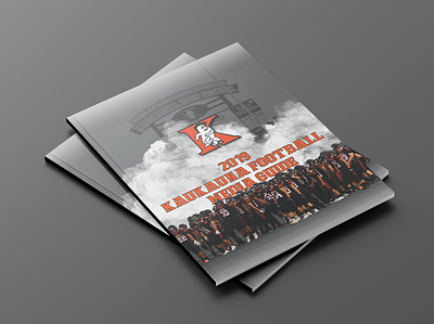 2019 Kaukauna Football Media Guide athletics branding design football graphic design