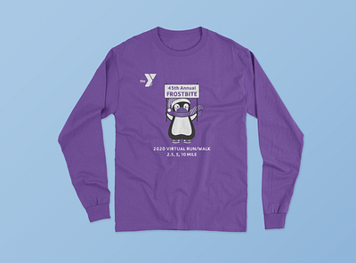2020 Frostbite run/walk t-shirt branding design graphic design illustration t shirt