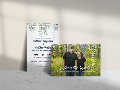 Wedding Save the Date and Invite design graphic design illustration print