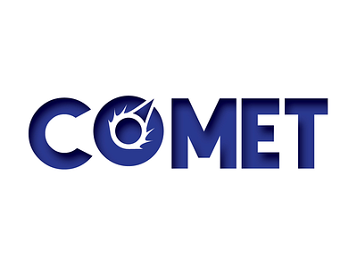 Comet branding design logo