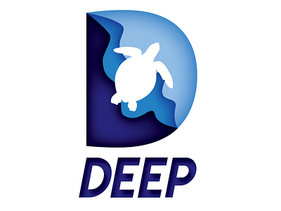 Deep: Sea Turtle Sanctuary branding design logo