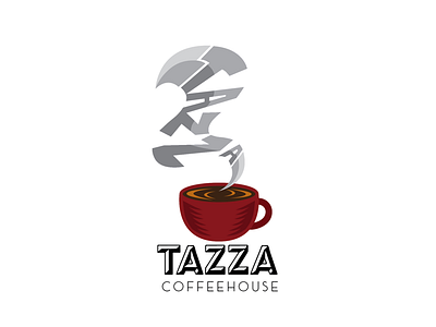 Tazza Coffeehouse branding design logo