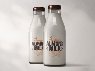 Anya's Almond Milk Logo + Branding branding design logo