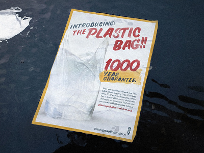 Plastic Pollution Coalition: End the Guarantee design typography