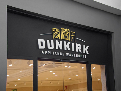 Dunkirk Appliance Warehouse Logo + Branding branding design logo