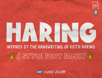 Haring Font Family design font typeface typogaphy typography