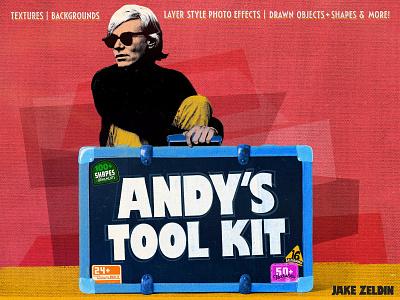 Andy's Toolkit background design graphic bundle illustration paint textures photo effect resource bundle textures toolkit vector warhol warhol effect