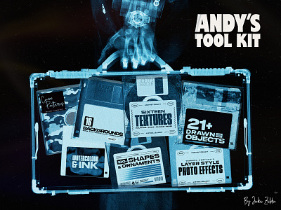 Andy's Toolkit andy warhol backgrounds design design kit graphic resources photo style effects textures toolkit warhol