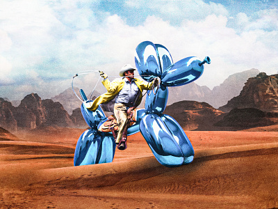 Koons Cowboy cowboy design koons photoshop vintage