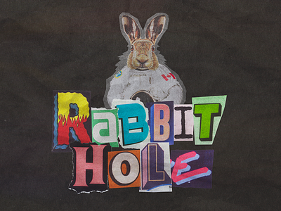 Rabbit Hole branding design display font typography