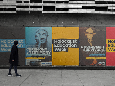 Holocaust Education Week 2021 branding design typography