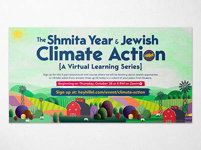 Climate Action Program/Event Banner design typography