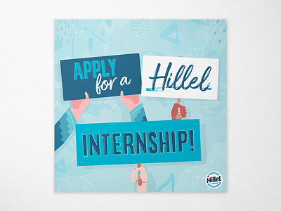 Apply for a Hillel Internship! design typography