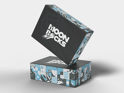 Moon Rocks Variety Box Packaging branding design graphic design packaging