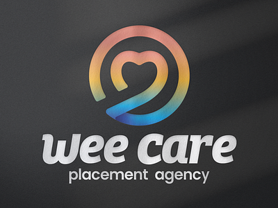 Wee Care Placement Agency Logo branding design logo typography