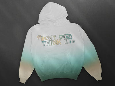 Don't over think it. design typography