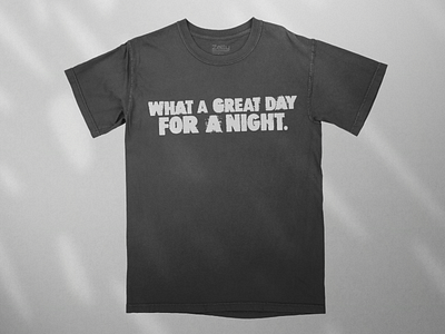 Great day for a night. typography