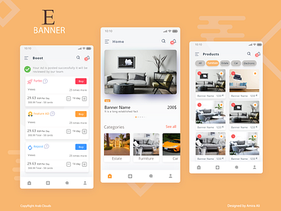 E_banner android app app design application design ios app ios7 ui ui ux design ui design
