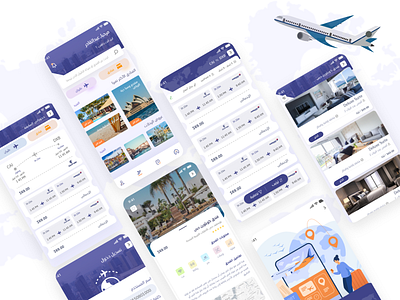 Travel App ✈️ android app application design hotels reservation travel ui ui ux design ui design