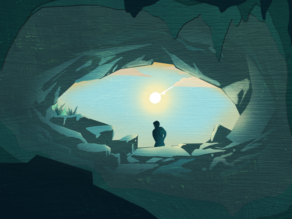 Cave Exit by Beth Kuhnell on Dribbble