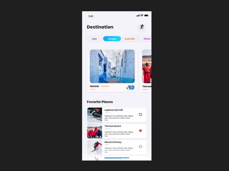 Travel Apps interaction for iPhone x | apps color design interaction design ios iphonex minimal app travel app ui uiux user interface design ux