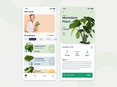 Plant App Design 🪴🌱 app apps design mobile plant plant app plant marketplace plants ui ui design ux ux design