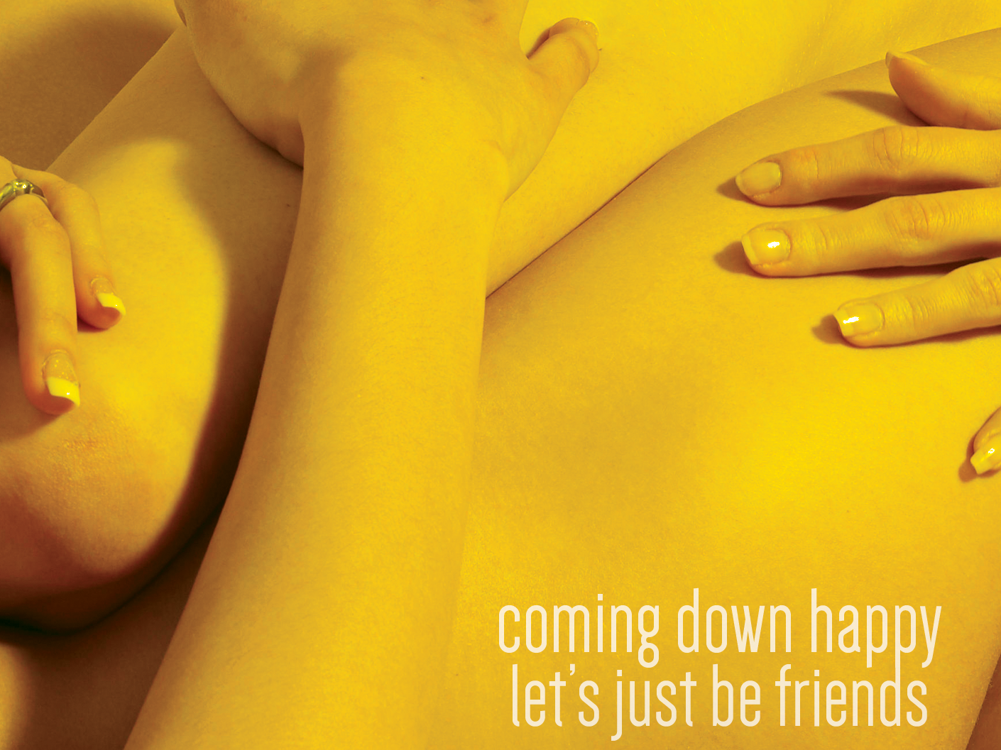 Coming Down Happy - Let's Just Be Friends (album art) album art design digital art digital illustration lesbian music music art photography photoshop porn sex
