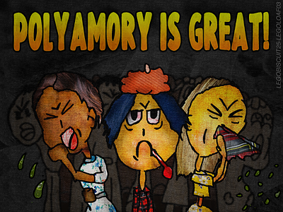 Polyamory is Great! Until Someone Gets Sick. design digital art digital illustration flu germs illustration photoshop polyamory sexual sick sickness