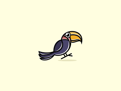 fun parrot logo animal animation bird colorful cute design fun illustration logo modern parrot typography