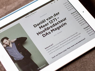 Blendle reader blendle horizontal scrolling ipad journalism reader typography ui ux web app