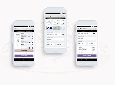 Daily UI #002 design jewelry payment app ui