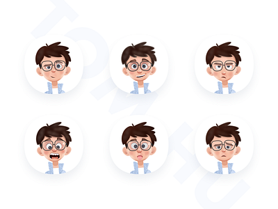 Tom Family 3d blue branding cartoon character child childrens illustration cute expression icon ikon illustration ip kids logo lovely ps sketch ui design vector