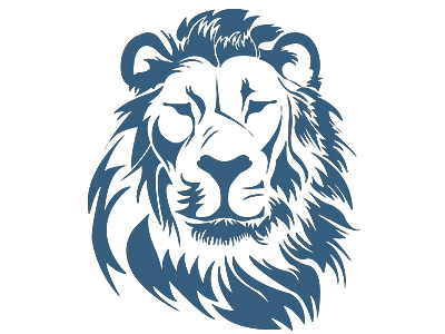 Lion 02 animals design icon illustration lion lion head logo stencil vector