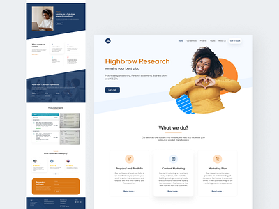Highbrow - Homepage design homepage landing page minimal research ui user interface ux web website design
