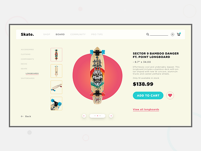 Skate. - Webstore V2 design e commerce interaction minimal product design skateboard skateboarding typography ui uiux user experience user interface ux web website design webstore