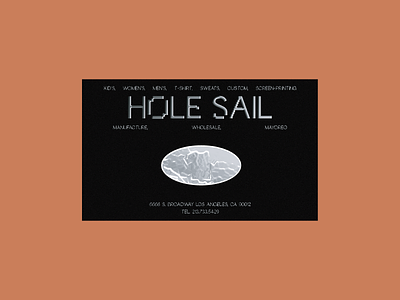 Hole Sail Concept Business Cards card graphic design typography