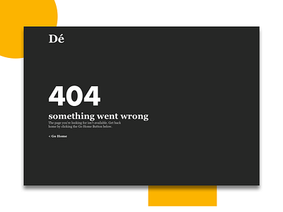 Daily UI #008 - 404 dailyui design despues ui