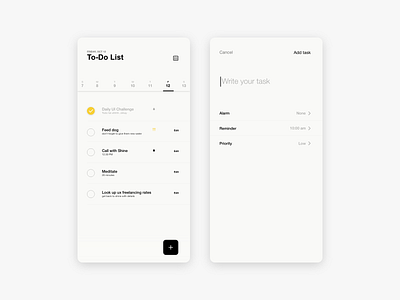 Daily UI #42 - ToDo List 042 dailyui ui