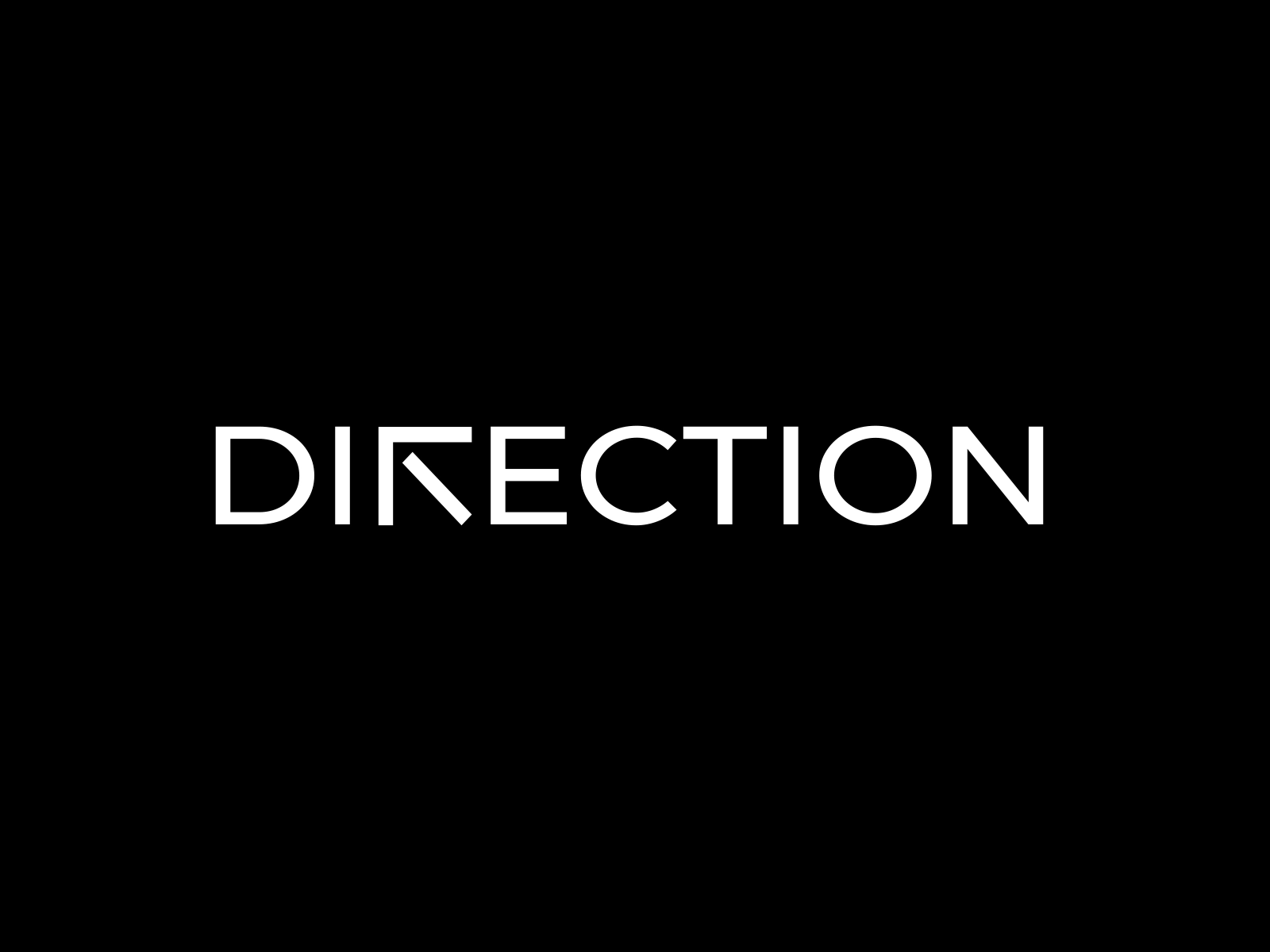 Direction Logo Animation 2d 2danimation ae aftereffects branding design logo logo animation logo design typography