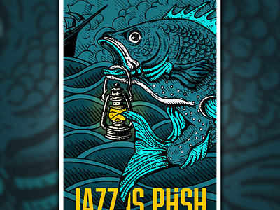 Jazz is Phsh Gig Poster art gig poster illustration poster poster design