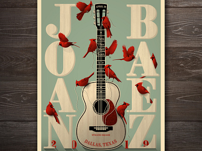 Joan Baez Gig Poster art band design drawing gig poster illustration poster poster design screen print