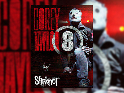8 composition design graphic design mask metal music photoshop poster slipknot