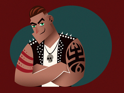 Skull crew character character design design illustration illustrator men skull tattoos vector