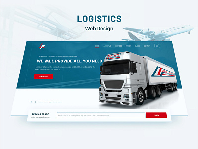 LF - Logistics Webdesign figma logistics redesign responsive website