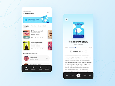 E-Book App UI concept